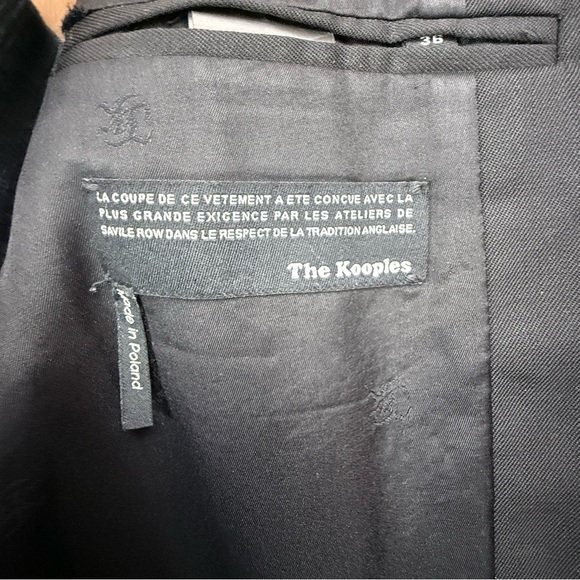 The Kooples wool Blazer with python lapels in black - Picture 3 of 6